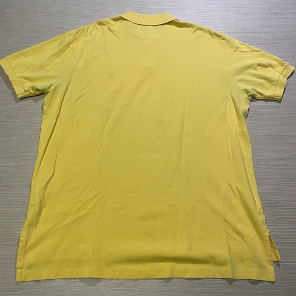 Polo Ralph Lauren Shirt Mens Extra Large Yellow Short Sleeve Classic Preppy Polo - Picture 3 of 8